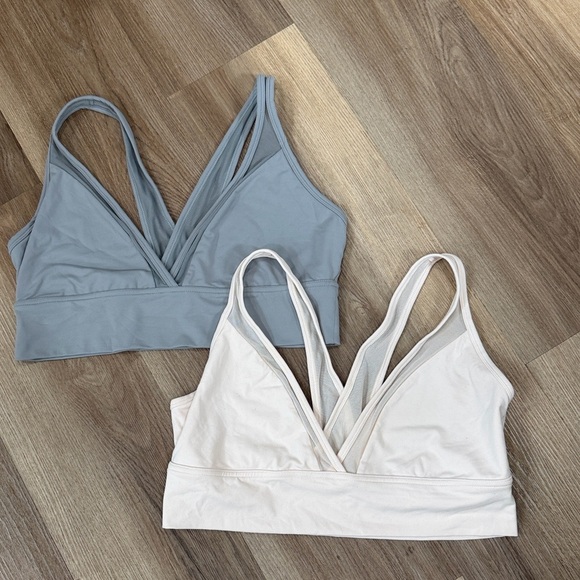aerie Other - AERIE Bundle Two Chill Play Move Mesh Sports Bras Pink Gray Size XL